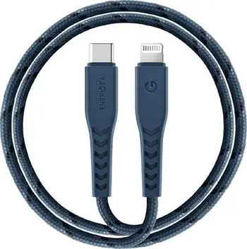 Kabllo USB Energea Nyloflex, USB C në Lightning, 1.5m, blu