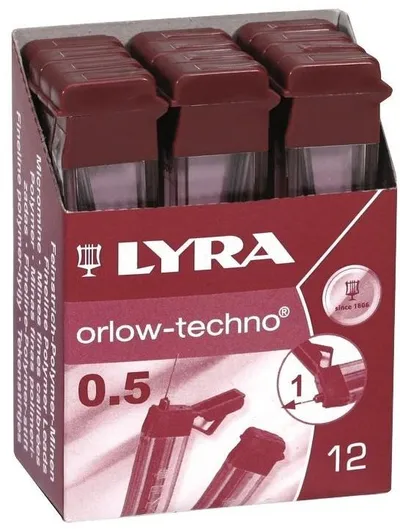 Shtesa grafiti Lyra 2B, 0.5mm, 12 copë - 1