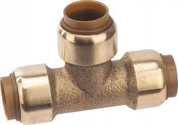 T-fiting hidraulik Pegler Yorkshire PUSH 15mm, bronz, push-fit