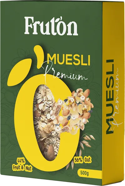 Drithëra Fruton Muesli Premium, Fruit and Nut, 500g - 1
