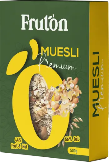 Drithëra Fruton Muesli Premium, Fruit and Nut, 500g