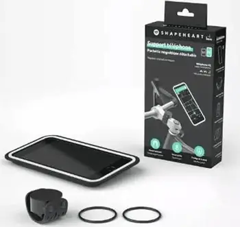 Këllëf telefoni Shapeheart Bike AMZ M, për timon biçiklete motoçiklete trotinete, i zi