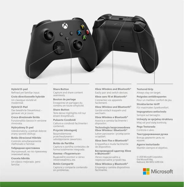 Kontroller Xbox Series Wireless, i zi (PC, Seri Xbox, Xbox ONE) - 7