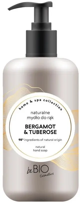 Sapun i lëngshëm duar BeBIO Home & Spa, bergamot dhe tuberozë, 300ml