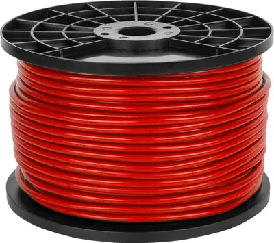 Kabllo stereo mikrofoni Azusa, 6mm, 100m, e kuqe - 1