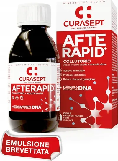 Shpëlarës goje Curasept AFTE Rapid, 125ml, pa alkool - 4
