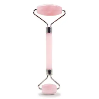 Roller masazhues për fytyrë PlumBeauty (Rose Quartz Facial Roller)