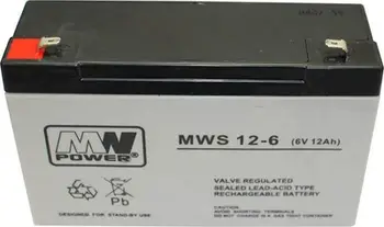 Bateri MW Power Pb, 6V, 12Ah