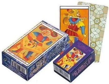 Karta Tarot Fournier Marseille, set klasik, 6 x 11 cm, shumëngjyrëshe