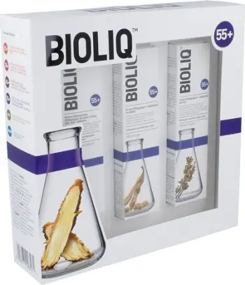 Set kremra për fytyrë, sy, buzë, qafë, dekolte BIOLIQ 55+ Intensive Lifting për femra, 3 copë