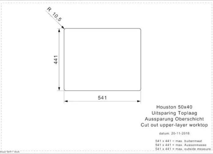 Lavaman inox, Houston 50 - 4
