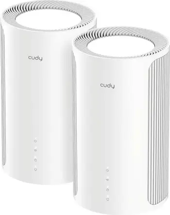 Sistem mesh WiFi Cudy M11000, Tri Band WiFi 7 BE11000, 10 Gbps, i bardhë
