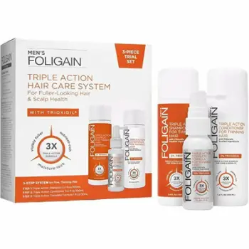 Set kundër rënjes së flokëve Foligain Triple Action kFOL008 Shampo 100 ml + Balsam 100 ml + Serum 30 ml