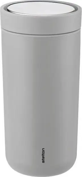 Gotë termike Stelton To Go Click, 0.4L, inoks, gri e çelët