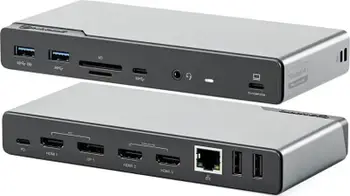 Dock USB C Alogic DV4 Universal DUCDV4, 100W, 2x 4K, gri