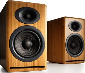 Bokse pasive AudioEngine P4, kompakte, dru bambu, ngjyrë natyrale