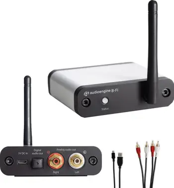Streamer muzikor Audioengine B-Fi, Wi-Fi, multiroom, i bardhë