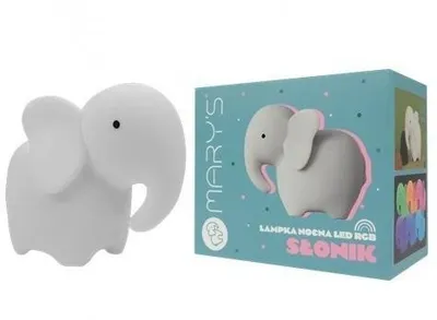 Dritë nate Marys Elephant, me bateri, USB C, gri - 1