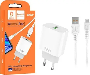 Karikues makine Denmen DC07, 1x USB A, 3.6A, i bardhë