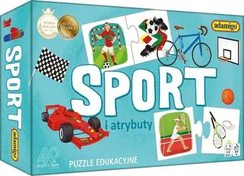 Puzzle edukative Kukuryku Sport and attributes, 24 pjesë, shumëngjyrëshe
