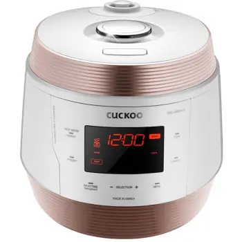 Furrë e mençur Multicooker Cuckoo / 5.00L / Model CMC-QSB501S / 8-in-1 / Pressure & Steam Cooking – Bardhë / Bezhë
