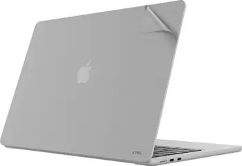 Mbrojtës laptopi JCPal MacGuard 2in1, për MacBook Air 13" M2, set lart dhe poshtë, argjendtë
