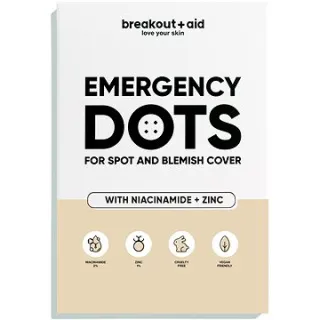 Faculeta të vogla për akne Breakout+aid Emergency Dots , 72 copë - 1