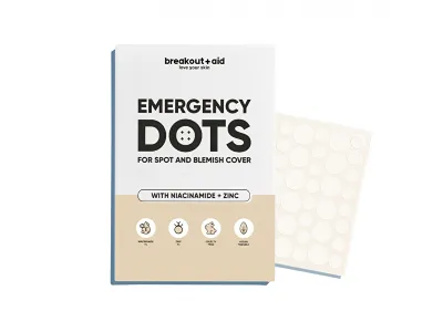 Faculeta të vogla për akne Breakout+aid Emergency Dots , 72 copë - 2