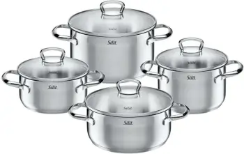 Set tenxheresh, Silit Toskana 7116001667, prej çeliku inoks, 4 copë