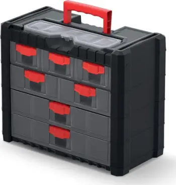 Organizues i veglave Kistenberg KMC401, 400 x 200 x 326 mm, 7 sirtarë, i zi