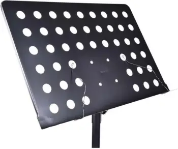 Stativ për partitura NN D5 me 3 këmbë, plastikë, me mbulesë, zi