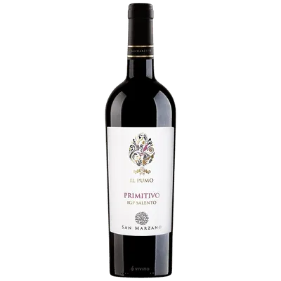 Verë e kuqe IL Pumo Primitivo Salento, 0.75L - 1