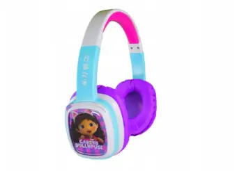 Kufje për fëmijë Gabby's Dollhouse Flip 'n Switch, Bluetooth, volum i kufizuar, shumëngjyrëshe