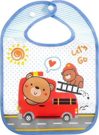 Përparëse për foshnje Bocioland Bear Firefighter (BOC000038), shumëngjyrëshe