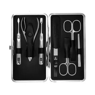 Set për manikyr Pfeilring Solingen kPF006, i zi, 7 mjete - 2