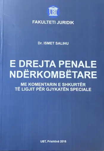 E Drejta Penale Nderkombetare - Ismet Salihu
