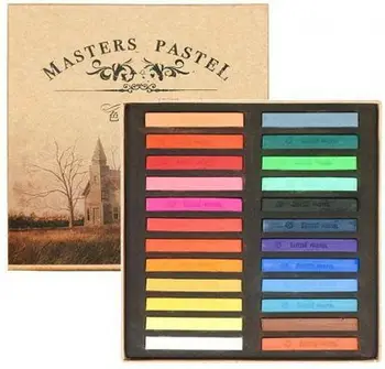 Pastelë të thatë Maries, set 24 ngjyra, shumëngjyrëshe