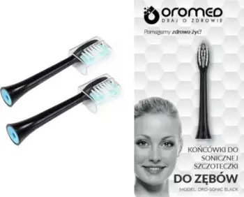 Kokë për furçën e dhëmbëve Oromed Oro-Sonic, 2 copë, të zeza.