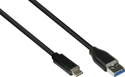 Kabllo USB Good Connections GC-M0127, USB A në USB C, 1 m, e zezë - 1