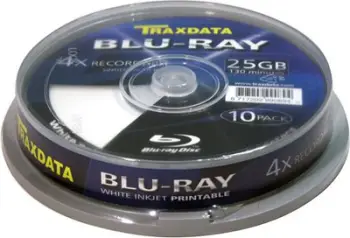 Disqe BLU-RAY Traxdata BD-R 25GB 4X FF, 10 copë (90L753ITRA006)