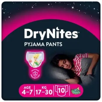 Pelena nate DryNites® Vajza 4-7 vjeç