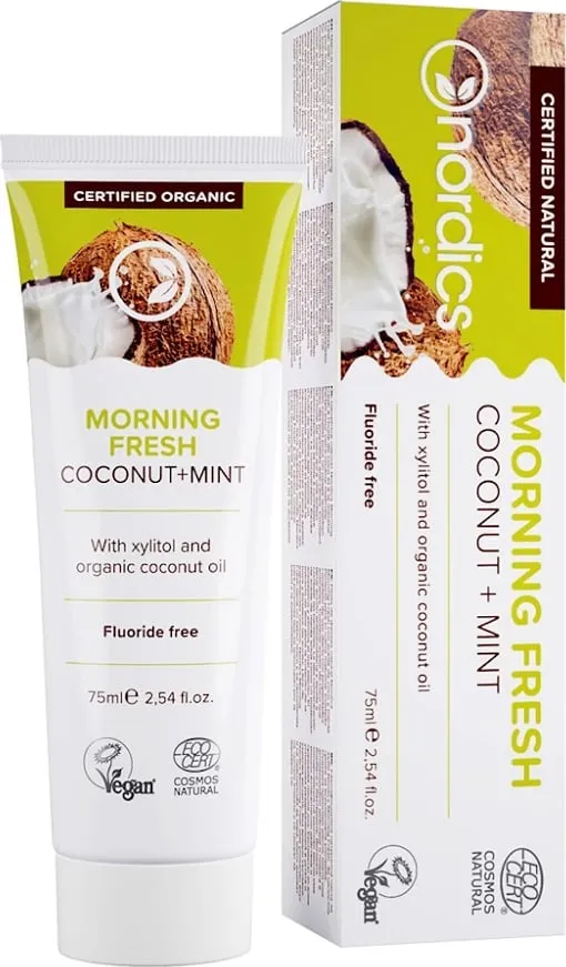 Pastë dhëmbësh Nordics Morning Fresh Kokos + Nenexhik 75ml - 1