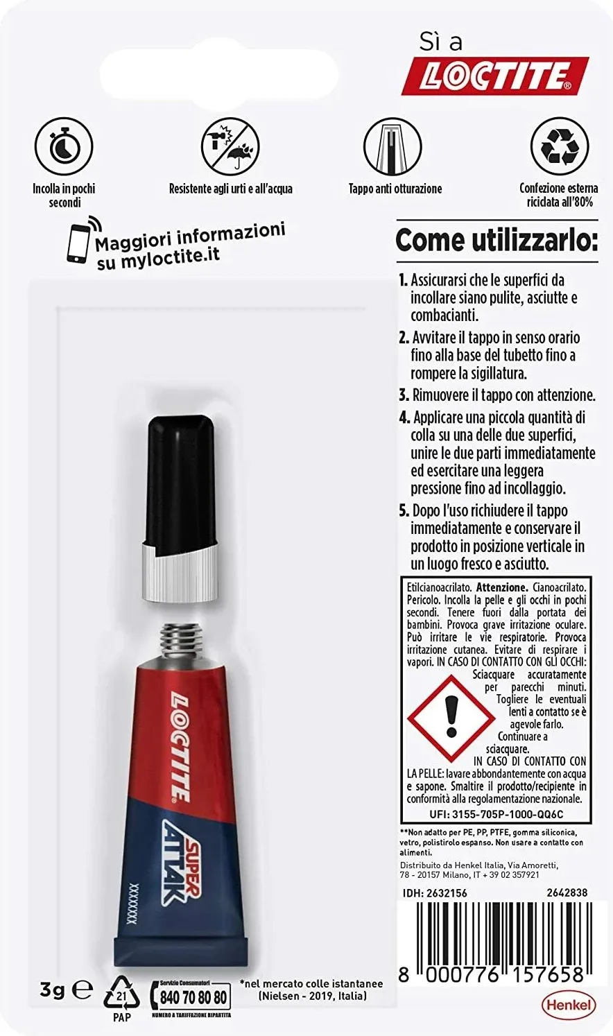 Ngjitës Loctite Super Attack Original 3gr - 2