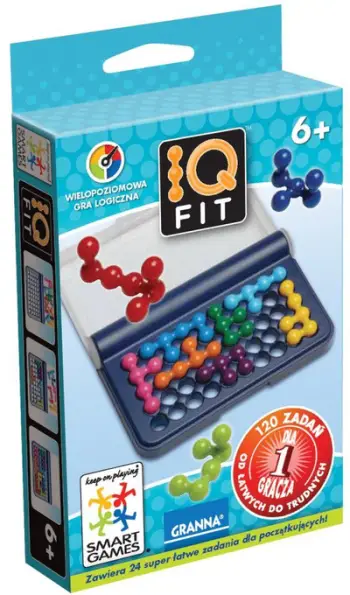 Lojë logjike Smart Games IQ Fit, 1 lojtar, 120 puzzle, shumëngjyrëshe