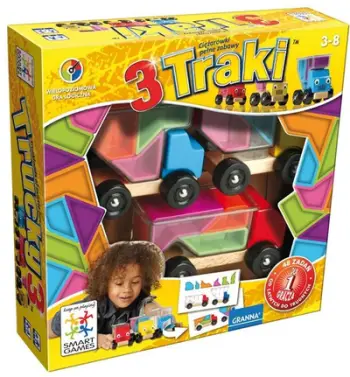 Lojë puzzle Trucky 3, edukative, për fëmijë 3+, shumëngjyrëshe