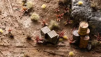 Set dekorativ Gamers Grass Laser Plants Red Aloe, 96 copa, për diorama, të kuqe