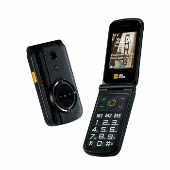 Celular AGM M8 FLIP, Flip, Dual SIM, 128 MB, 1500 mAh, Ngjyrë e zezë