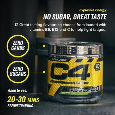 Suplement Cellucor Pre-Workout C4 Original 30 servings Strawberry Margarita, 201g - 7