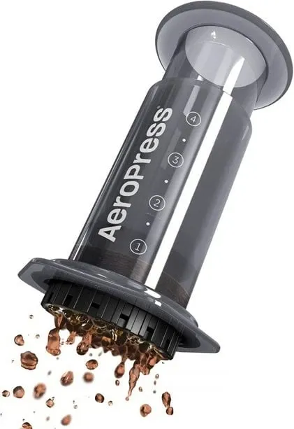 Aparat kafeje manual AeroPress 85R11, teknopolimer, i zi - 2