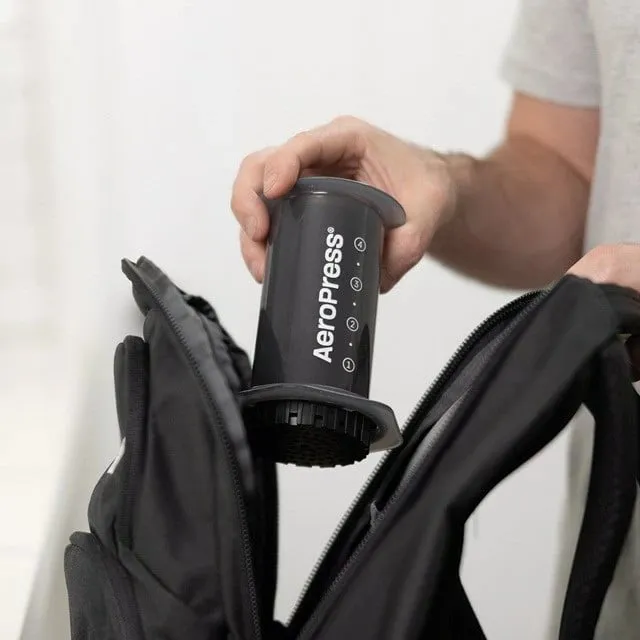 Aparat kafeje manual AeroPress 85R11, teknopolimer, i zi - 4